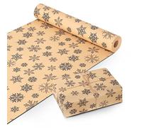 KEPLIN Wrapping Paper Roll - Premium Quality Festive Kraft Paper - Wrinkle Resistant with Unique Designs - Multipurpose Wrapping Paper for Gifts, Arts & Crafts Projects (44.5cm x 25m)