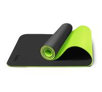 KEPLIN Yoga & Exercise Mat with Carry Strap, Large Non-Slip Comfortable Training & Workout Floor Mat for Home or Outdoor, Gym, Pilates, Gymnastics, HiiT, Stretching & Meditation (Black & Green)