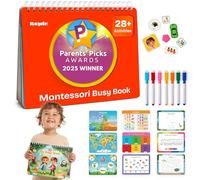 KEPLR My Busy Book for Toddlers, Educational Activity Book, Learning Numbers, Shapes, Planets, Dinosaurs, Weather, Emotions, Seasons
