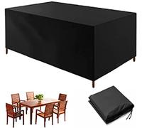 KEPPD Garden Furniture Covers Waterproof, 85x85x35cm Thicke Garden Furniture Cover Rectangular, Outdoor Table Covers Furniture Sets Cover Windproof, Anti-UV, Patio Set Cover, Garden Table Cover