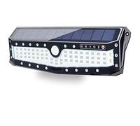 KEppd LED Solar Motion Sensor Light with 4 Working Mode, USB Charging Garden Wall Light, Power Indicator, Hook Design for Indoor and Outdoor Camping Security Outdoor Light Solar Flood Li