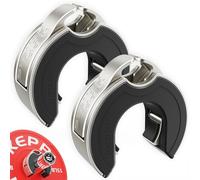 KeppiFitness Barbell Clips, New Concept Barbell Clamps for Weightlifting Bar, Fast Lock/Removal Weight Clips Barbell Collars 2 Inch Olympic for Workout Training