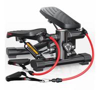 KeppiFitness Steppers for Exercise, Mini Stair Stepper Machine with 350LB Maximum Capacity,Mini Stepper with Resistance Bands for Cardio Fitness Full Body Workout at Home