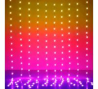 KepStars Curtain Lights, 10ft x 6ft 300 LED RGB Color Changing String Fairy Lights Curtain Waterproof, Smart APP & IR Control, 200+ Scene Modes for Bedroom Backdrop Indoor Outdoor Christmas Decoration