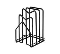 Kepuarm Cutting Board Rack Holder, Chopping Board Organizer, Pot Pan Lid Holder Rack, Kitchen Countertop Drain Storage Shelf (Black)