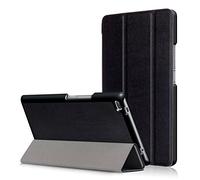 Kepuch Custer Case for Lenovo Tab 4 8 TB-8504F TB-8504N,Ultra-thin PU-Leather Hard Shell Cover for Lenovo Tab 4 8 TB-8504F TB-8504N - Black