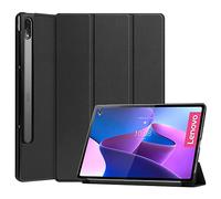 Kepuch Custer Case for Lenovo Tab P12 Pro TB-Q706F 12.6 Inch Smart PU Leather Protective Case Cover for Lenovo Tab P12 Pro TB-Q706F 12.6 Inch Black