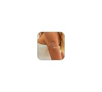 kepvrio Arm Cuff for Women, 14K Gold/Silver Copper Arm Cuff Bracelet Minimalist Coppers Arms Cuff Jewelry Summer Beach Open Bangle Cuff Bracelet Jewelry, L, Rhinestone, no gemstone