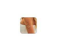 kepvrio Arm Cuff for Women, 14K Gold/Silver Copper Arm Cuff Bracelet Minimalist Coppers Arms Cuff Jewelry Summer Beach Open Bangle Cuff Bracelet Jewelry, L, Rhinestone, no gemstone