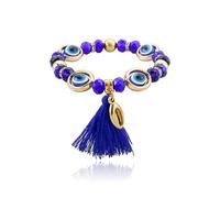 kepvrio Blue Evil Eye Bracelet for Women Blue Friendship Bracelets Evil Eye Bead Bracelet Blue Evil Eye Crystal Stretch Bracelet Lucky Friendship Blue Bracelets Blue Evil Eye Jewellery, L, Zinc, no