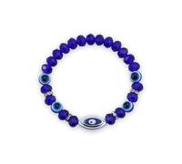 kepvrio Blue Evil Eye Bracelet for Women Blue Friendship Bracelets Evil Eye Bead Bracelet Blue Evil Eye Crystal Stretch Bracelet Lucky Friendship Blue Bracelets Blue Evil Eye Jewellery, L, Zinc, no
