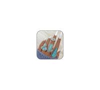 kepvrio Turquoise Ring for Women Bohemian Stackable Knuckle Rings Set Boho Turquoise Finger Ring Vintage Oval Flower Starfish Teardrop Midi Snake Ring Western Rings Jewelry, Acrylic, Zircon