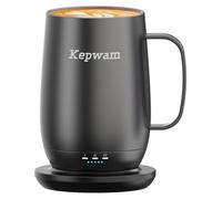 Kepwam Heated Coffee Mug T2-Plus, 20oz Leading Large Capacity Self Heating Coffee Mug, Up to 8 Hrs Battery & Hot Up to 149℉, Smart Coffee Mug for Women, Men