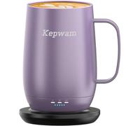 Kepwam Heated Coffee Mug T2-Plus, 20oz Leading Large Capacity Self Heating Coffee Mug, Up to 8 Hrs Battery & Hot Up to 149℉, Smart Coffee Mug for Women, Men