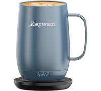 Kepwam Heated Coffee Mug T2-Plus, 20oz Leading Large Capacity Self Heating Coffee Mug, Up to 8 Hrs Battery & Hot Up to 149℉, Smart Coffee Mug for Women, Men
