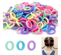 KEPYATI 100 Women's Hair Elastics, Black Cotton Hair Bands, Elastic Hair Bands, Ponytail Holder for Women and Men