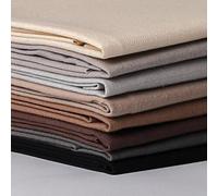 KEPYDRMTF 18 * 21inch Cotton Fabric, Premium Fabric Pure Quilting Fat Quarter Bundles Patchwork for Sewing DIY Craft (Grey Coffee Series, 8PCS)