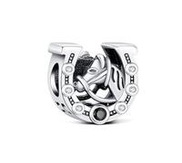 KEQ Charm for Pandora Bracelets 925 Sterling Silver Bracelets Pendent Adventures Let's go Travel Compass Paris Eiffel Tower Bead Pendent Gift for Nana/Wife/Daught Xmas (Celtic Knot Horse)