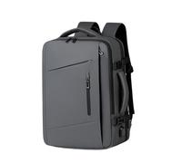 KEQIKAI 17 Inch Expandable Laptop Travel Backpack for Business Work College, 35L Carry On Backpack Airline Approved, K48-grey, M, Classic