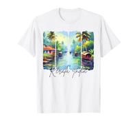 Kerala India Travel Brushstroke Meet Me In Kerala Souvenir T-Shirt