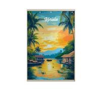 Kerala India Travel Canvas Poster Wall Art Decor Print Picture Paintings for Living Room Bedroom Decoration 12x18inch(30x45cm)