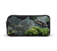 Kerala Mangrove Fisherman Pencil Case Durable Pen Pouch Organizer Portable Stationery Pen Bag Makeup Bag