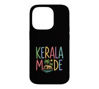 Kerala Mode Colorful Tropical Houseboat Palm Trees Case for iPhone 14 Pro