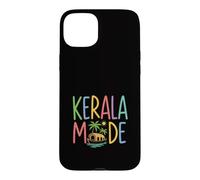 Kerala Mode Colorful Tropical Houseboat Palm Trees Case for iPhone 15 Plus