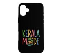 Kerala Mode Colorful Tropical Houseboat Palm Trees Case for iPhone 16 Plus