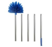 KERALI Cobweb Duster with Extension Pole, Extendable Cobweb Brush with Long Pole, Long Handle Cobweb Brush Duster, Spider Web Remover for Cleaning Ceiling Fan, Furniture &