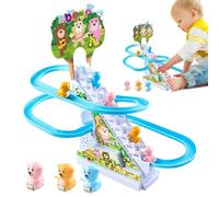 KERALI Roller Coaster, Roller Coaster Track Playset with Slide, Electric Race Track Game, Fun Stair Climbing Toy, Slide Rollercoaster Toys for toddleers,
