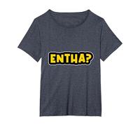 Keralite Malayali entha? Funny Malayalam T-Shirt, Women's Plus, Heather Blue, 4X