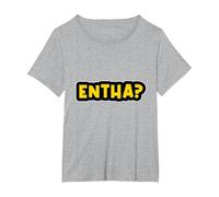 Keralite Malayali entha? Funny Malayalam T-Shirt, Women's Plus, Heather Grey, 4X
