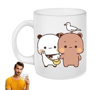 Keramik Becher, Bär Und Panda Becher Keramikbecher, Bedruckte Kaffeetasse, Kreative Und Lustige Keramiktasse, Bequem Zu Halten Und Zu Trinken