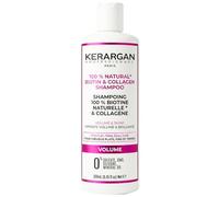 Kerargan - Volumizing Shampoo with Biotin & Collagen - For Flat, Fine, Dull Hair - Fortifying, Shine, Moisturizing - Sulphate, GMO, Silicone, Mineral Oil - 250ml