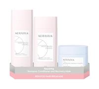 Kerasilk Repairing Set With Shampoo 250ml, Conditioner 200ml & Recovery Mask 200ml