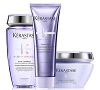 Kérastase Blond Absolu Bain Lumiere 250ml, Cicaflash Conditioner 250ml & Masque Ultra-Violet 200ml Pack