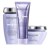 Kérastase Blond Absolu Bain Ultra-Violet 250ml, Cicaflash Conditioner 250ml & Masque Ultra-Violet 200ml Pack