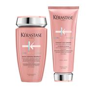 Kérastase Chroma Absolu Bain Respect Shampoo 250ml and Chroma Absolu Strengthening Fondant 200ml Duo