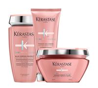 Kérastase Chroma Absolu Bain Respect Shampoo 250ml, Strengthening Fondant 200ml and Mask 200ml Pack