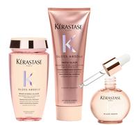 Kérastase Gloss Absolu Shampoo, Conditioner and Oil Trio, with Wild Rose