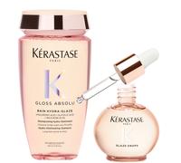 Kérastase Gloss Shampoo and Glaze Drops Hair Oil Duo with Wild Rose