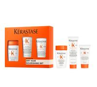 Kérastase Nutritive Travel-Size Discovery Gift Set, Hydrating Shampoo, Conditioner and Blow Dry Milk, Richly Nourishing Routine For Dry Hair, Protein