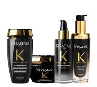 Kerastase PACK Chronologiste Bain 250ml, Chronologiste Mask 200ml, Serum 90ml,& L'Huile De Parfum Refillable Hair Oil 75ml
