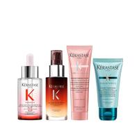 Kerastase PACK Genesis Serum Anti-Chute Fortifiant, Nutritive 8H Magic Night Hair Serum, Chroma Absolu Mask 30ml, Resistance Ciment Thermique 50ml