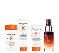 Kerastase PACK Nutritive Bain Satin Riche, Lait Vital 30ml, Nectar Thermique and 8H Magic Night Hair Serum 30ml