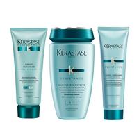 Kerastase Resistance Bain Force Architecte 250ml, AntiWear Cement 200ml & Thermal Cement 150ml Pack