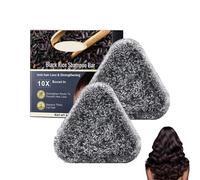 Keratin Black Rice Shampoo Bar, Hair Strengthening Solid Shampoo Bar, Promotes Thicker Voluminous Hair, Helps Reduce Breakage, Repair & Nourish for Restoring Natural Look, 100g (2PC)