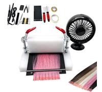 Keratin Extensions Making Machine Kit, for Real Hair | Flat Bonding Plate, 4 Keratin Mini Glue Sticks, for Salon I-Tip K-Tip Bonding, Real Hair Extensions