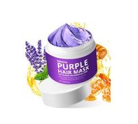 Keratin Purple Hair Mask, Deep Conditioner Treatment - Toner for Blonde, Platinum, Bleached, Silver, Gray Hair, Neutralizes Brassy & Yellow Tones, Purple Conditioner for Color-Treated Hair